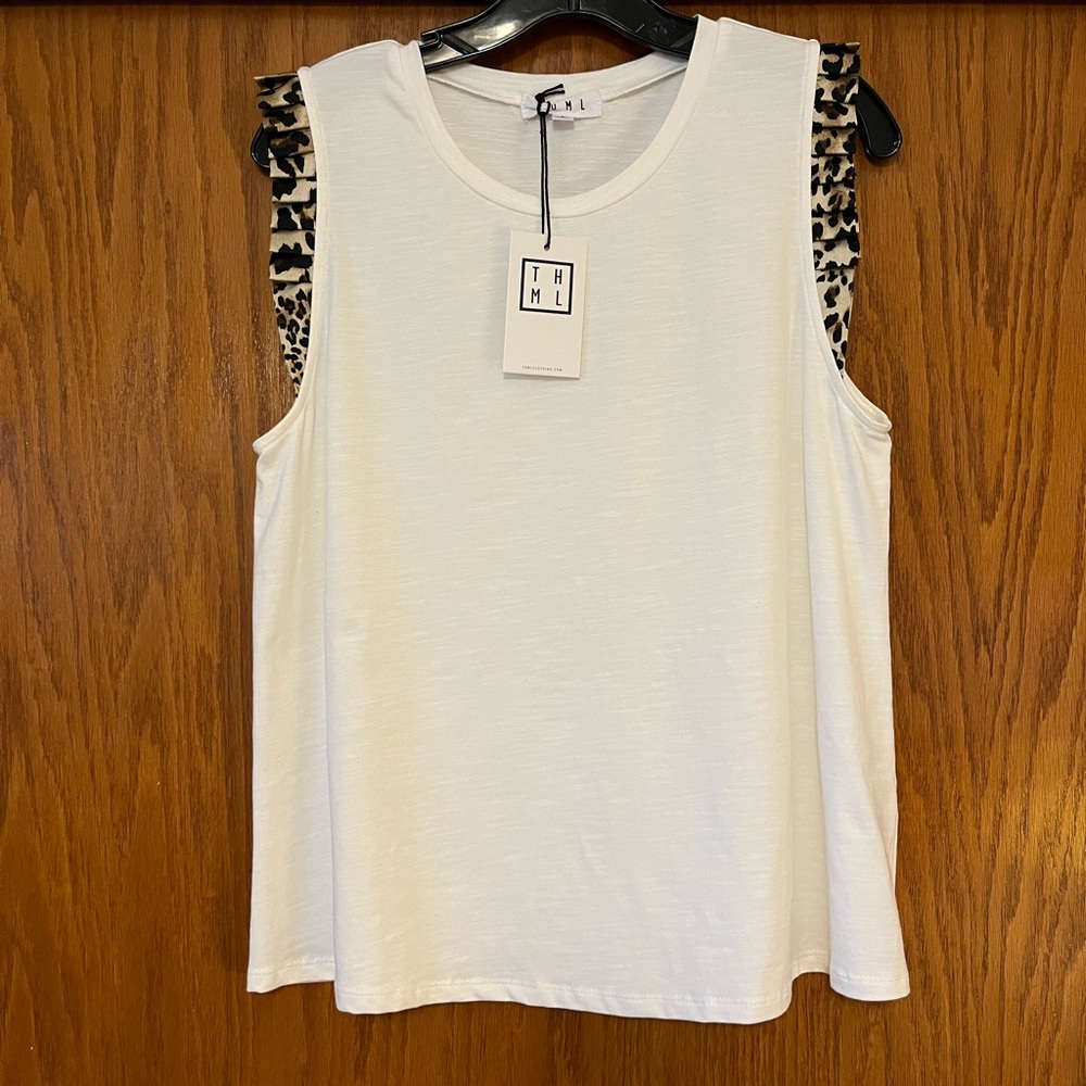 THML sleeveless knit top